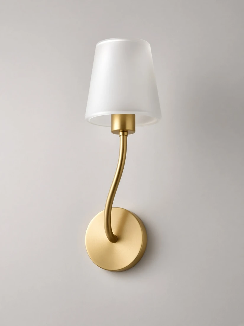 Brass Arc Wall Sconce