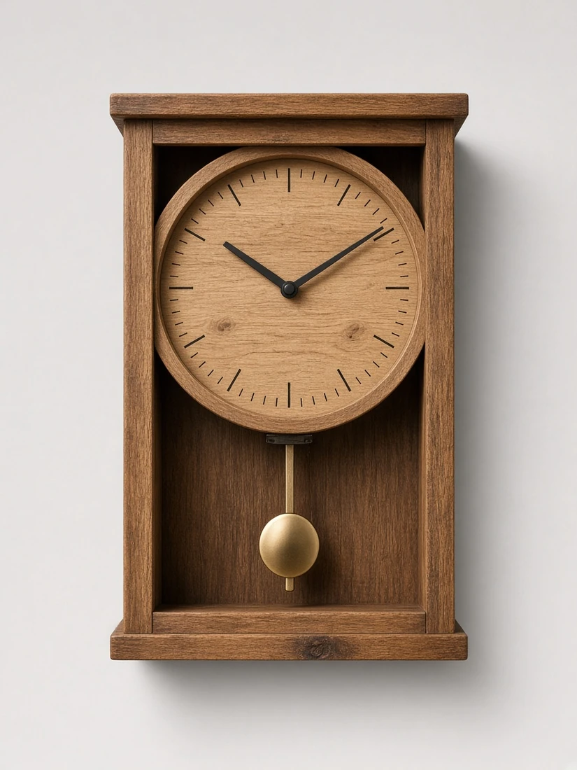 Barn Light Pendulum Clock